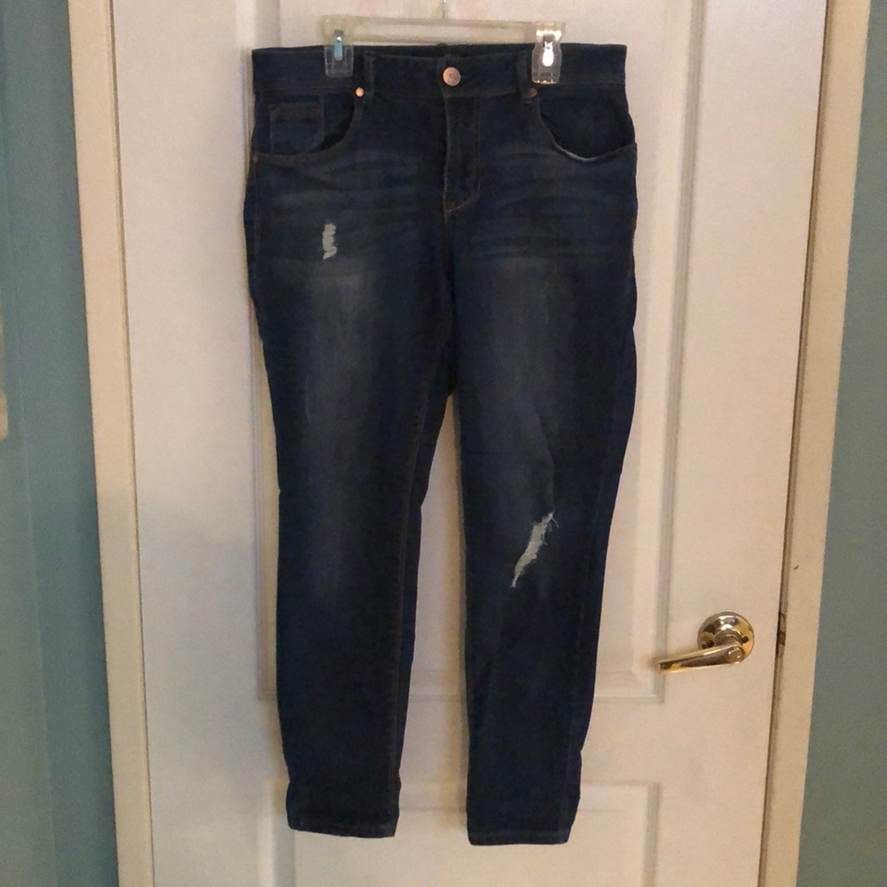 1822 Denim Distressed Skinny Jeans
